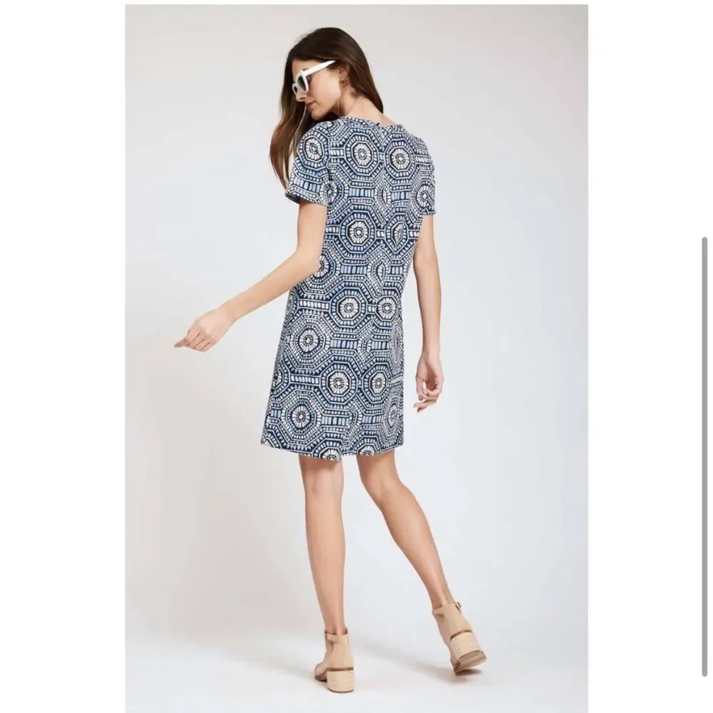 TYLER BOE Morgan Jacquard Dress in Hydro Size Small - Picture 3 of 7
